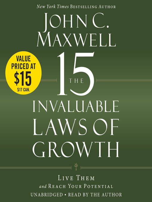 Cover image for The 15 Invaluable Laws of Growth